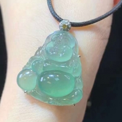 翡翠冰底色佛公 种水很好