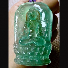 翡翠自然光大观音 超大通