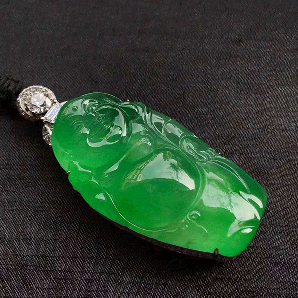 加龙作品  翡翠木那料，种水很好，超级厚庄  价优_石晶缘珠宝翡翠网