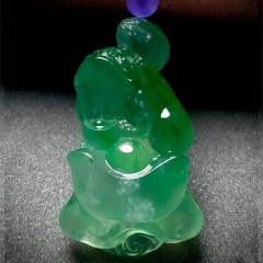 翡翠玉雕师加龙雕刻作品