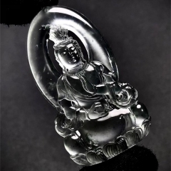 玻璃种翡翠慈悲观自在菩