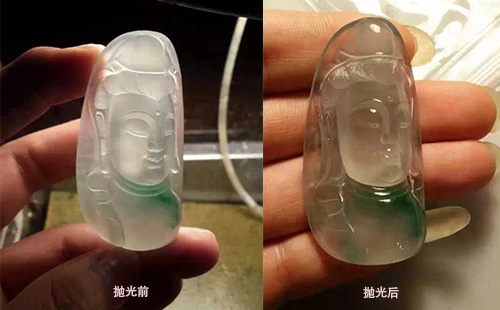 如果翡翠不抛光会是什么样？